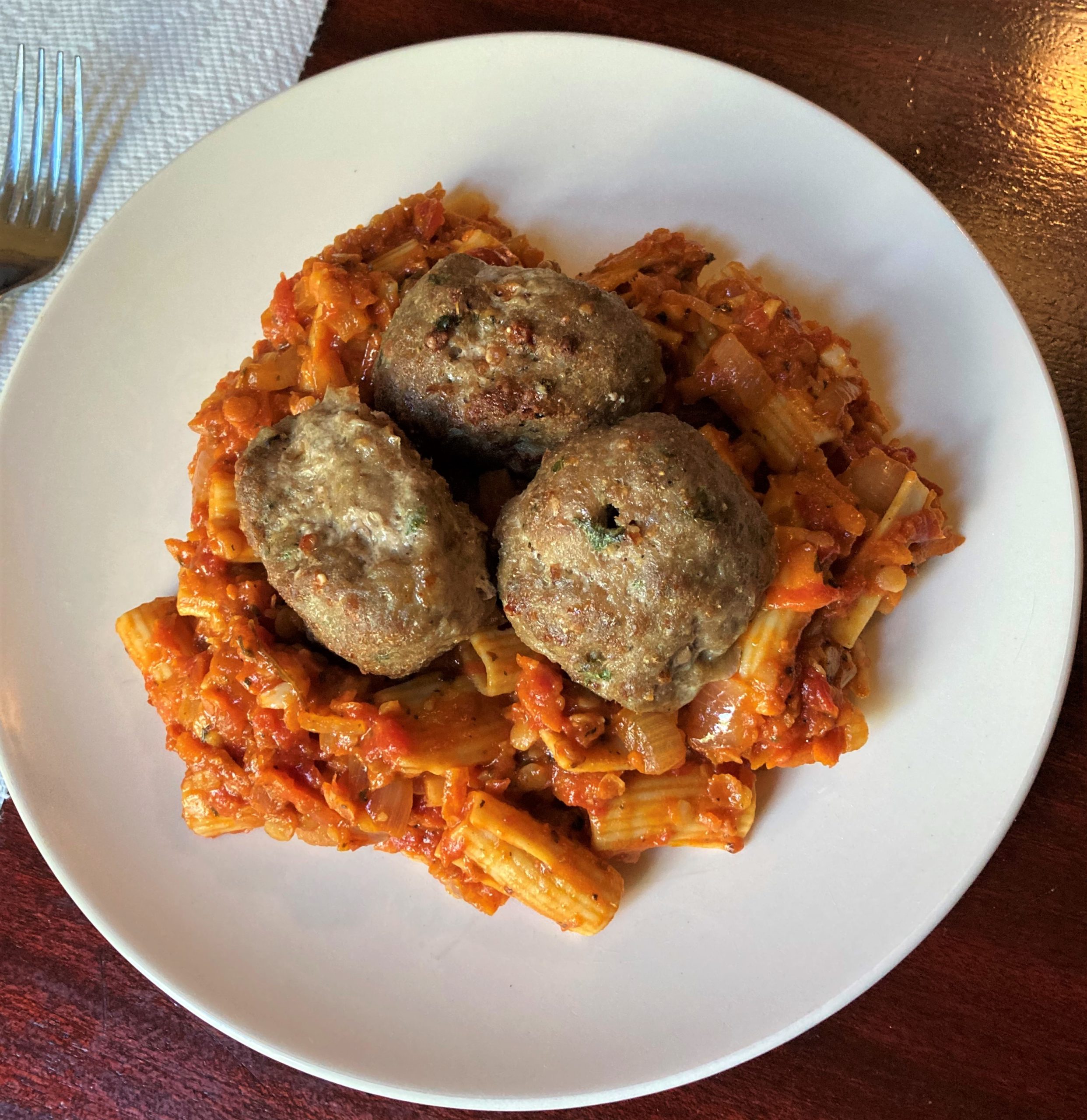 dairy-free spaghetti and meatballs