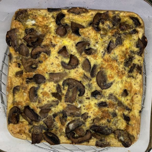 Garlic Butter Mushroom Frittata