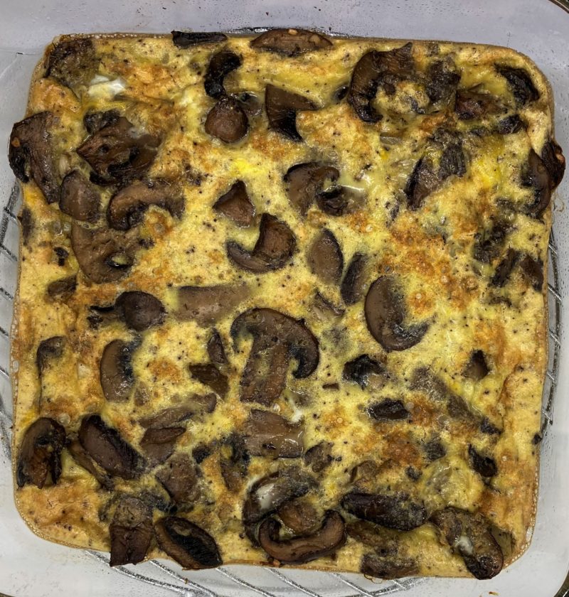 Garlic Butter Mushroom Frittata